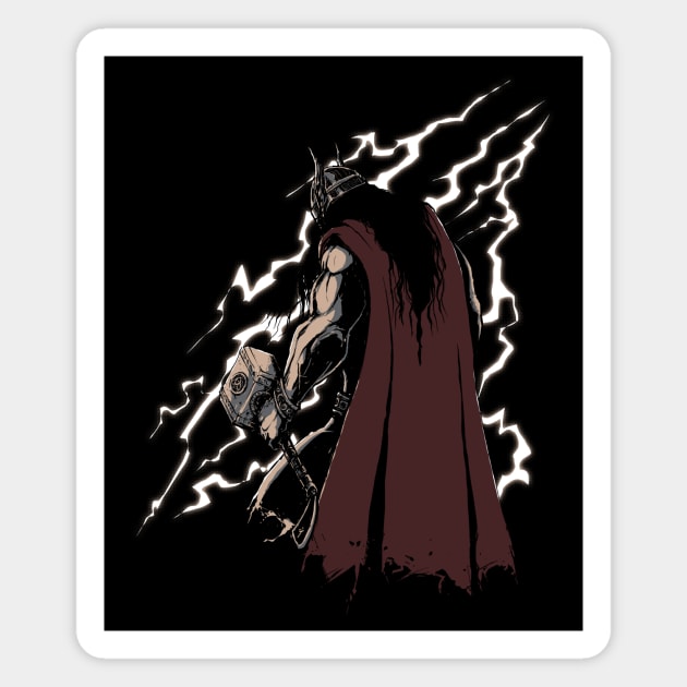 Thunder God Magnet by pigboom